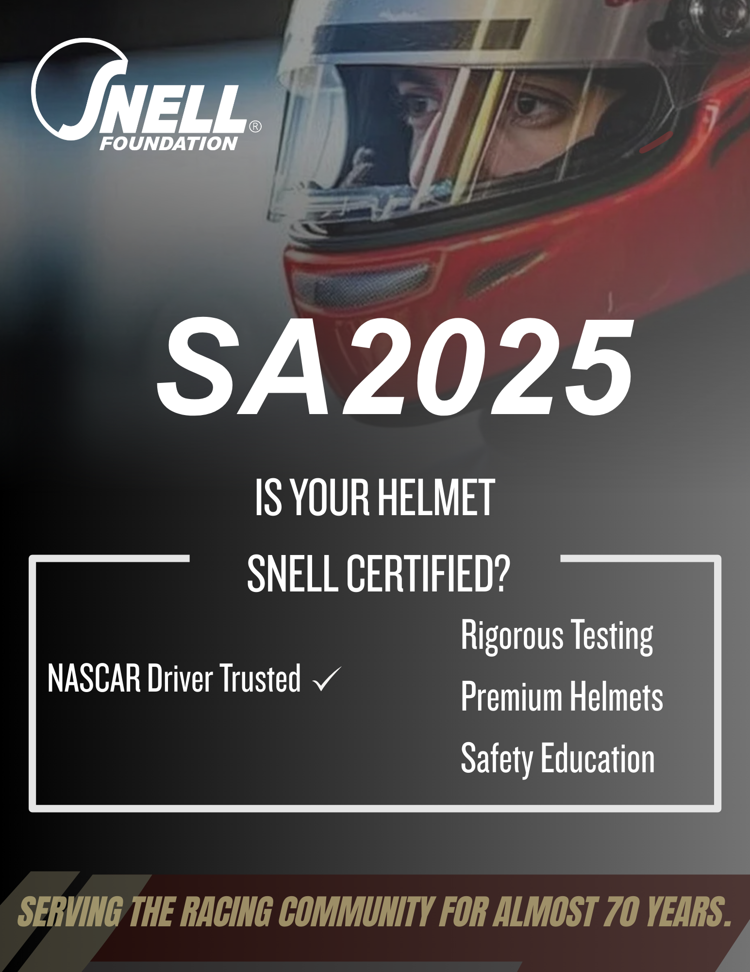 Snell SA2025 flyer